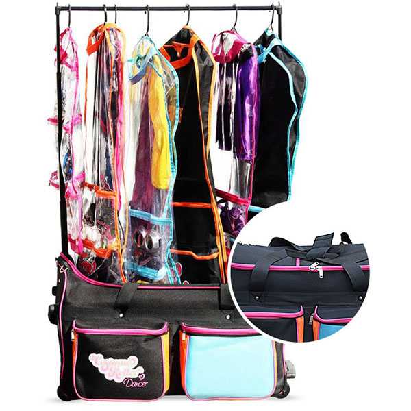 XXL dance bag with built-in gourments rack
