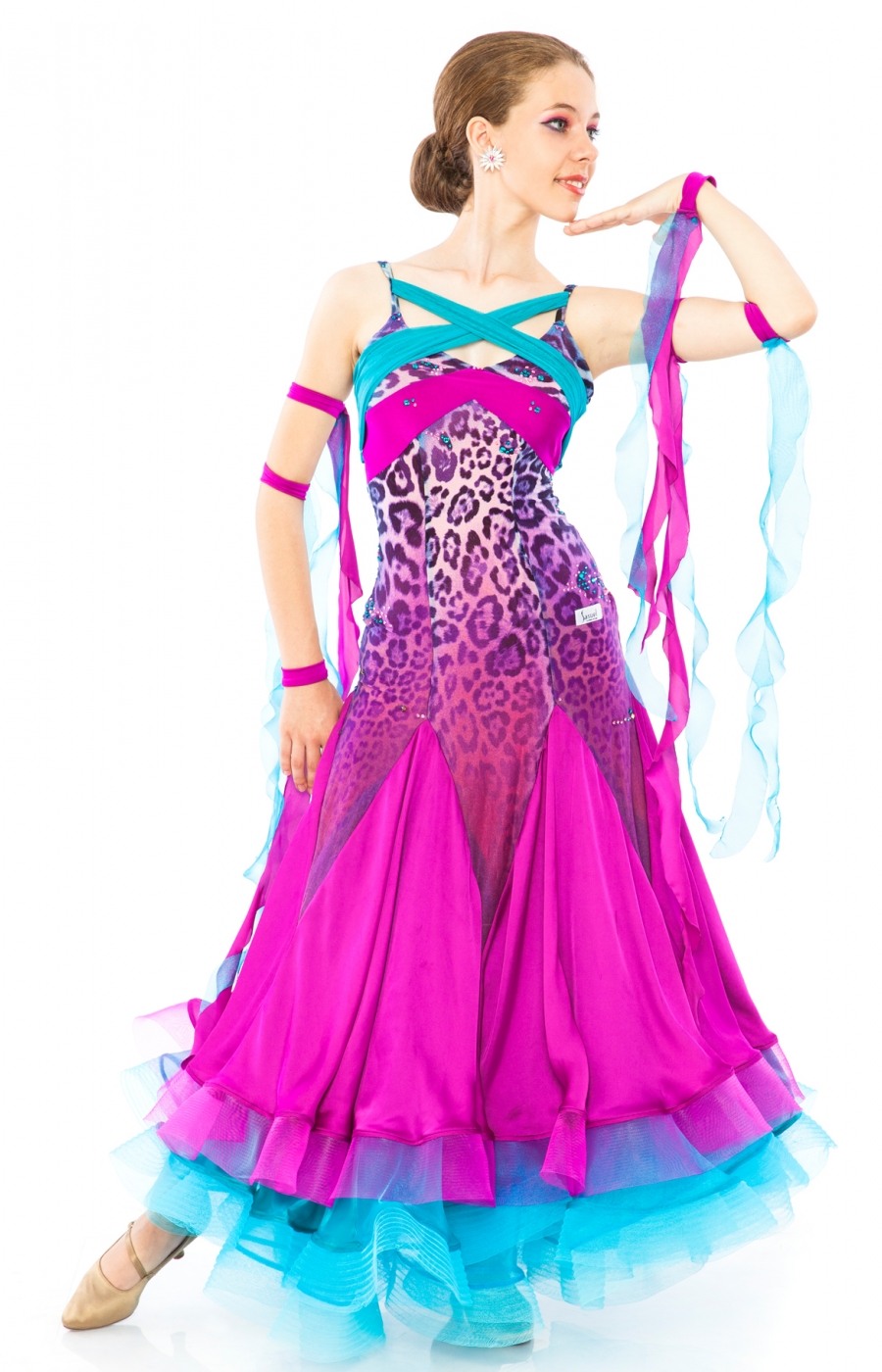 Teen Girl Ballroom Dress Pink Panther