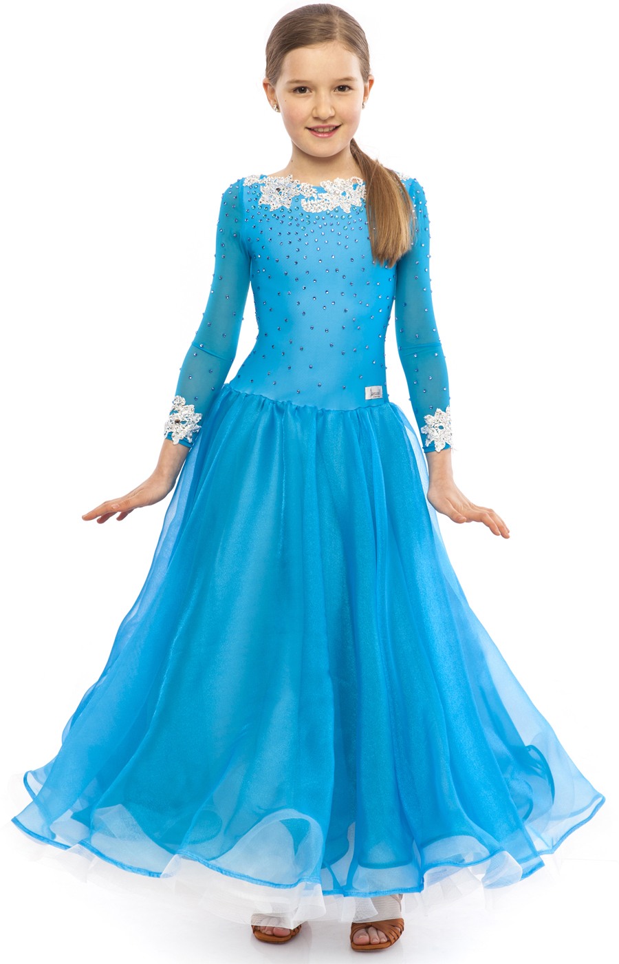 Teen Girl Blue Ballroom Dress Cinderella
