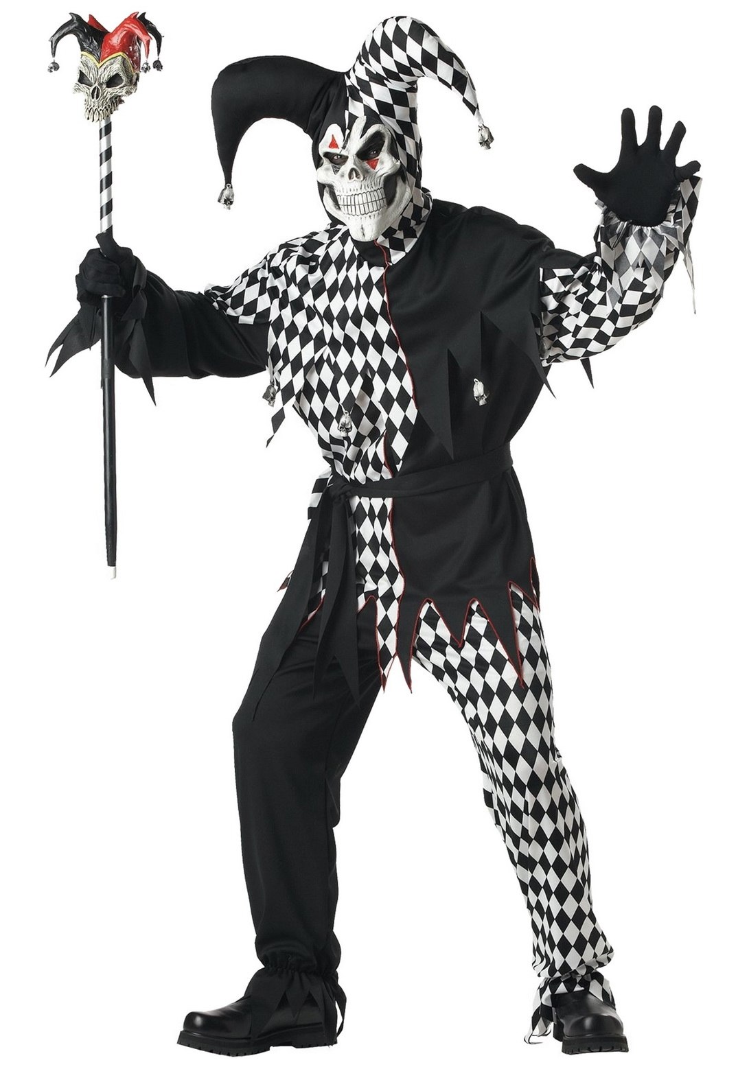 Adult Dark Jester Male Costume