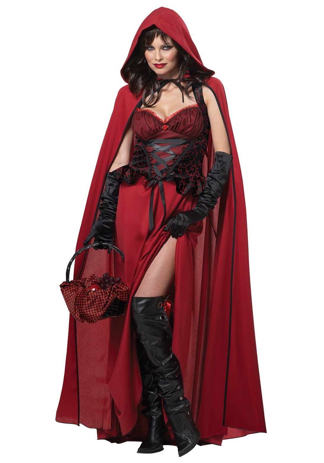 Adult Sexy Dark Red Riding Hood Costume