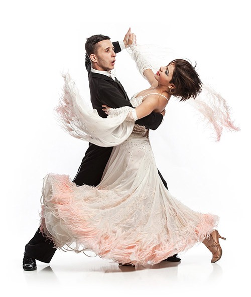 Couple dancing standard ballroom programm waltz